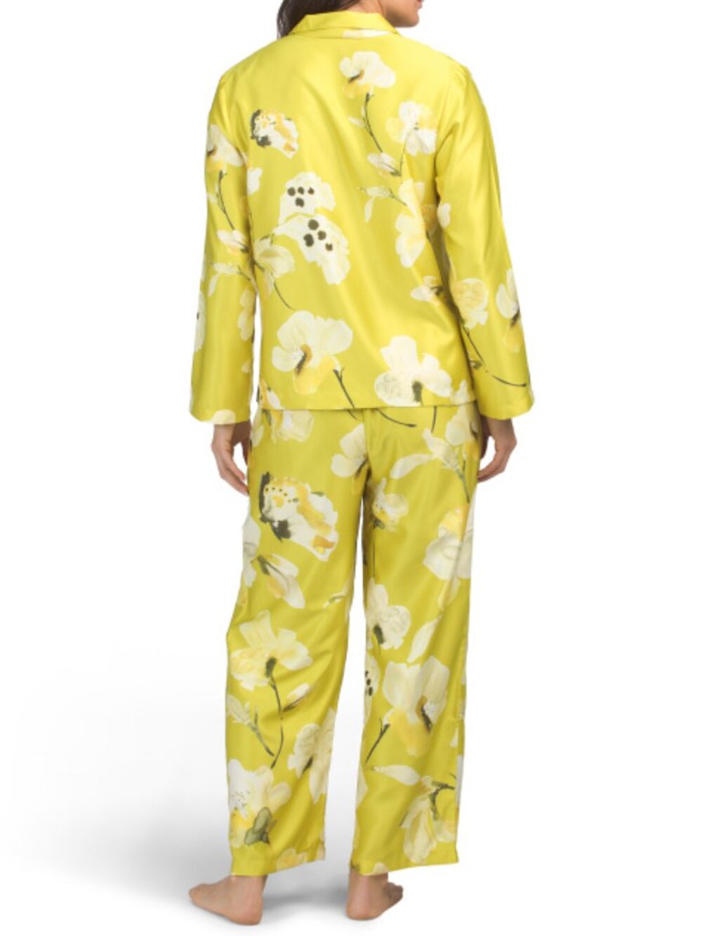 NATORI Aurelia Charmeuse Notch Collar Top And Pants Pajama Set - Picture 2 of 2